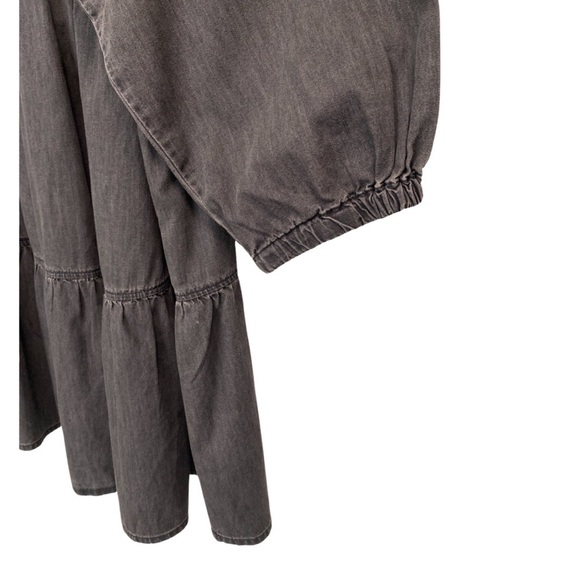 Madewell Denim Raglan-Sleeve Mini Dress in Lunar Wash Size 2X NEW - Picture 13 of 14